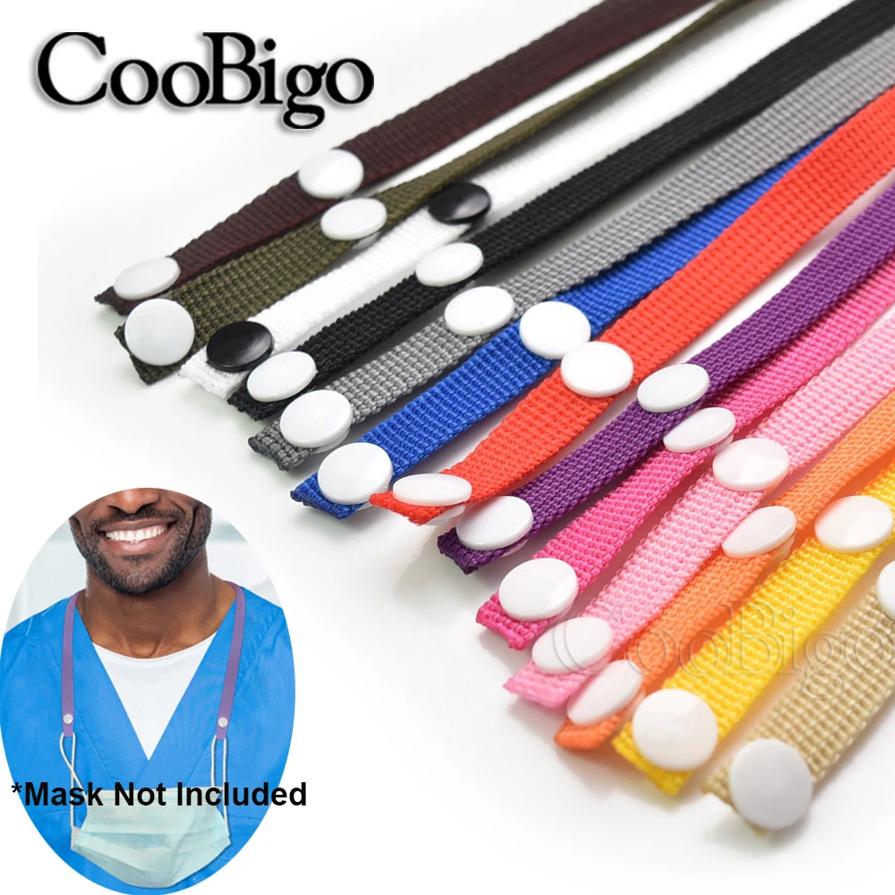 Facemask Lanyard Masks Hanging Rope Extension Rest Ear Holder Strap Grip Clip Hook Extender Glasses Chain Solid Colored 1Pc | Дом и сад