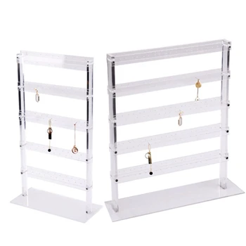 

Acrylic Earring Display Stand Jewelry Shelf Storage Box Transparent