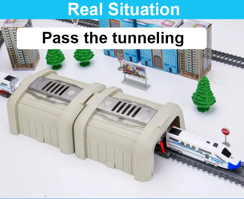 Детский электрический игрушечный поезд набор железнодорожных поездов электрические поезда Рождественский подарок железная дорога дети RC поезд модель игрушки набор