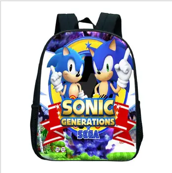 

Cartoon Super Mario Backpack SchoolBags for girls boys kids orthopedic Sonic school bag packbags mochila escolar Big Book Bag