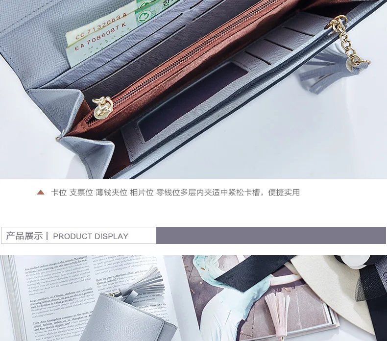 Wallet Ladies Long Fashion Tassel Doka Large Capacity Wallet