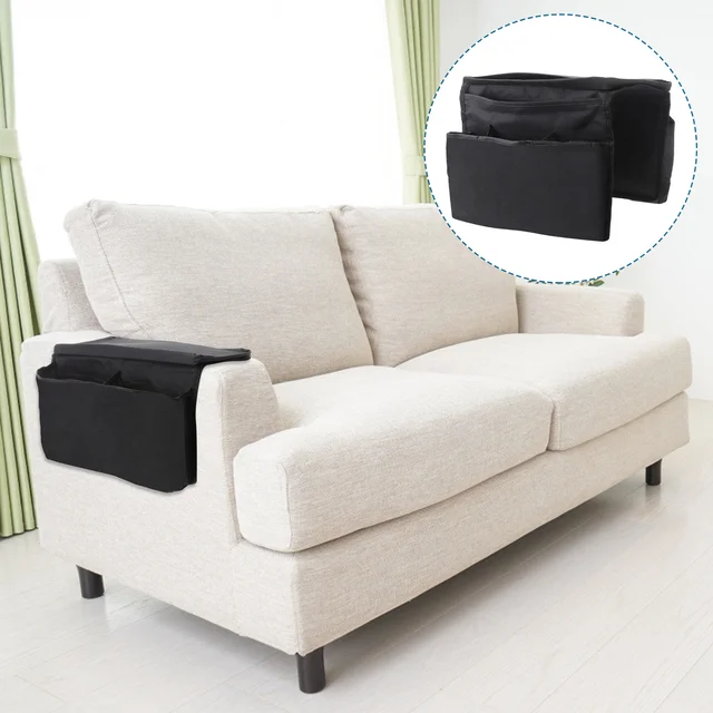 Organizador de sofá con reposabrazos con 4 bolsillos, soporte para taza,  bandeja, sillón colgante, bolsa de almacenamiento para TV, teléfono móvil,  revistas, bebidas|Bolsas de almacenamiento| - AliExpress