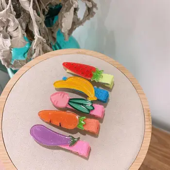 

Korean Fruit Appearance Hair Clip For Little Girls Lovely Kids Hair Accessories Bb Clip Party Dance Hairpin For Teenager Girl