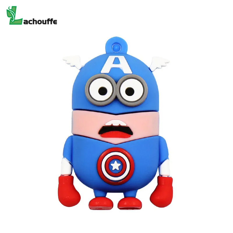 Флеш накопитель с миньонами 4 ГБ 8 16 32 64 Usb флеш накопители героями мультфильмов