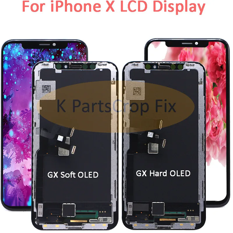 Супер AMOLED для iphone X lcd Замена для iphone X lcd дисплей с кодирующий преобразователь сенсорного экрана в сборе для iphone x lcd
