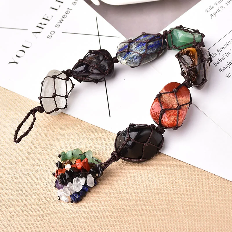 

Семь чакр кисточка натуральный кристалл драгоценный камень ручной работы Автомобильные украшения автомобиль украшение дома руда минеральный автомобиль подвесной подарок