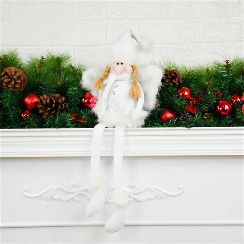 Рождественское украшение для елки сидя фигурки Счастливого Рождества подарок кукла прекрасные фигурки Natal Decoracion рождественские украшения