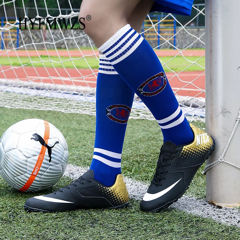 HYFMWZS Chuteira Futebol красовки высокое качество недорогой футбольный обувь Оригинальные домашние кроссовки для бега, футбола противоскользящие S мягкая