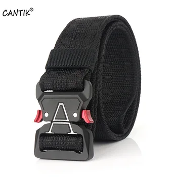 

CANTIK Unisex Multi-functional Tactical Belts 38mm Width A Buckle Youth Style Sports Outdoor Design Waistband Nylon Belt CBCA235