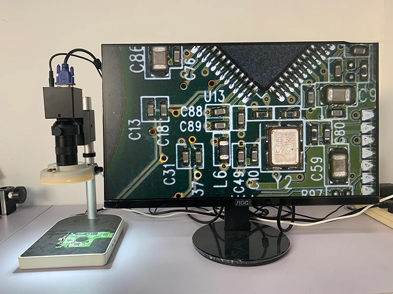 2.0mp 1080P промышленный VGA Цифровой электронный видео микроскоп C крепление камеры+ 100X C крепление зум+ 56 светодиодный кольцевой свет
