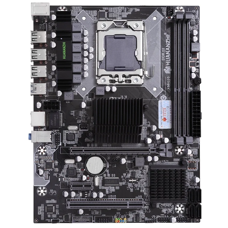 HUANANZHI X58-RX3.0 V110 материнская плата X58 для Intel LGA 1366X5650X5675 DDR3 1066/1333 МГц 16 Гб PCI-E SATA2.0 USB3.0 M-ATX