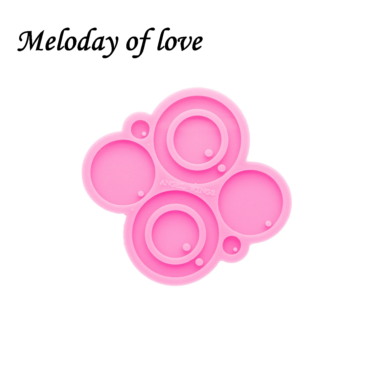 Glossy Epoxy Resin Circle Earrings Molds Silicone Mould DIY Handmade