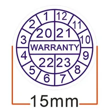 Гарантийная Наклейка, хрупкая наклейка, если печать сломана, диаметр 1,5 см, пользовательские наклейки, 500 шт./лот