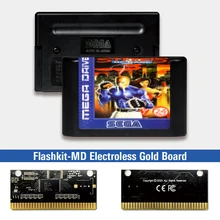 شوارع الغضب 3   EUR التسمية flash kit MD بطاقة الذهب ثنائي الفينيل متعدد الكلور ل Sega نشأة megadve لعبة فيديو وحدة التحكم