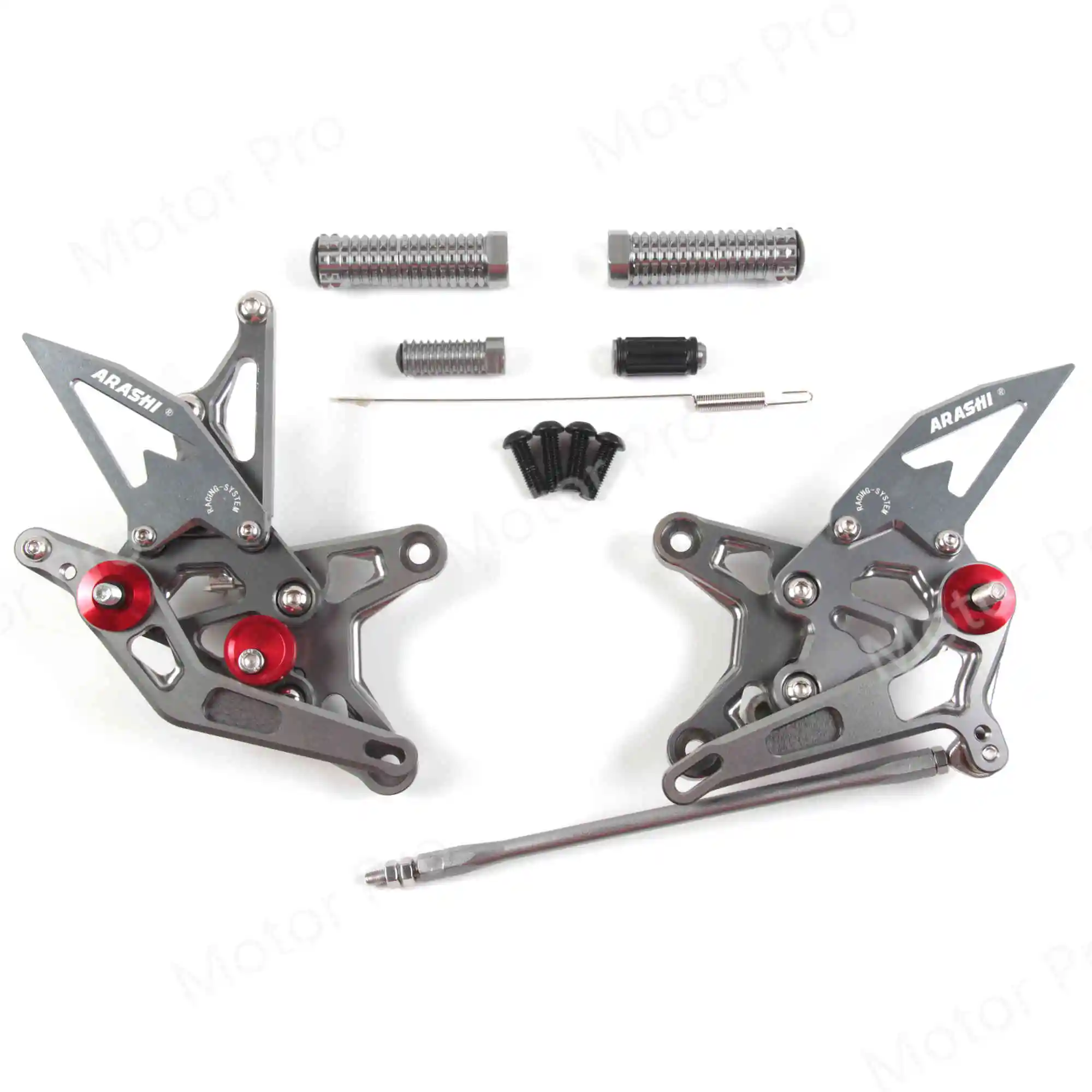Регулируемые подножки для Kawasaki NINJA ZX6R 2009- Подножка для мотоцикла подножка Rearset педаль ZX-6R ZX636 2010 2011 2012 2013 - Цвет: 2.0 Gray