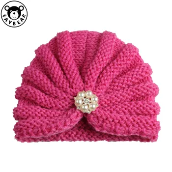

Children Winter Hats Baby Solid Sweet Circle Wool Kids Hat India Pullover Earmuffs Keep Warm Hat Baby Accessories Winter Articles