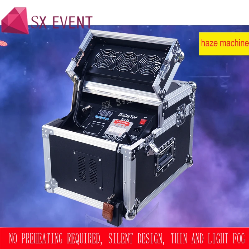 Высокая производительность 600 Вт дымка машина тумана DMX512 двойной Hazer машина с Flycase для вечерние сценический эффект оборудования
