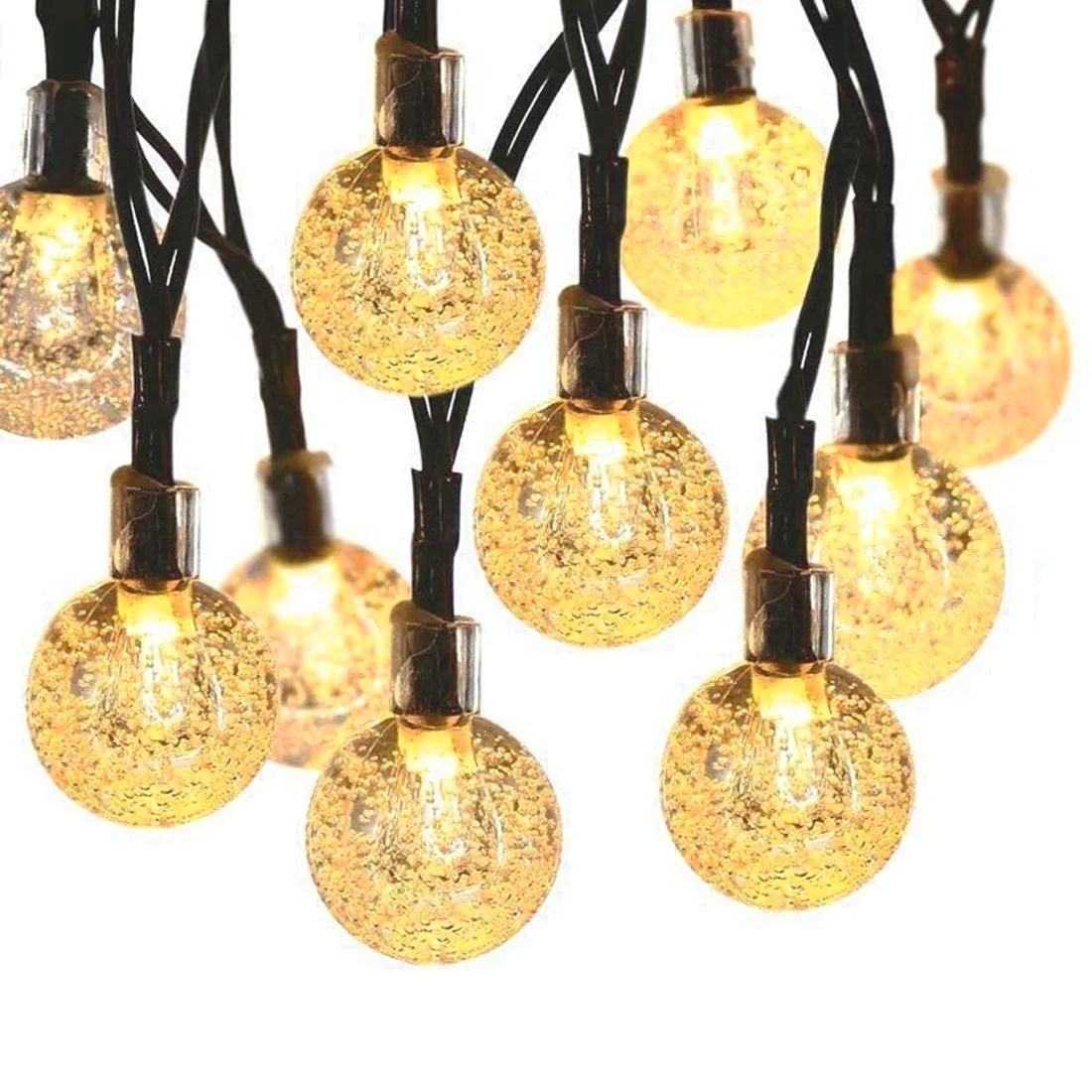 

Solar Lamp Crystal Ball LED String Lights Flash Waterproof Fairy Multicolor Solar String Lights for Garden Patio Yard Decoration
