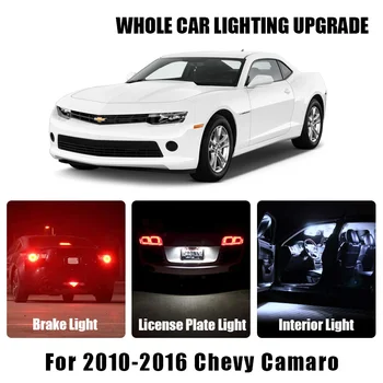 

License Plate Reverse Light White Amber Red Car LED Parking Bulbs For 2010-2016 Chevy Camaro Turn Signal Lamp Interior LED Light