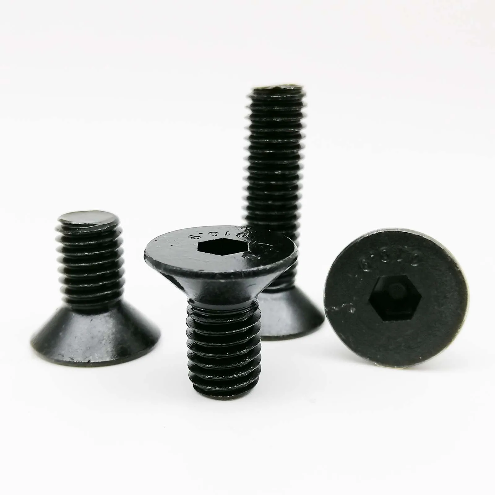 5/10/25/50x M1.6 M2 M2.5 M3 M4 M5 M6 M8 Black Grade 10.9 Steel Hexagon ...