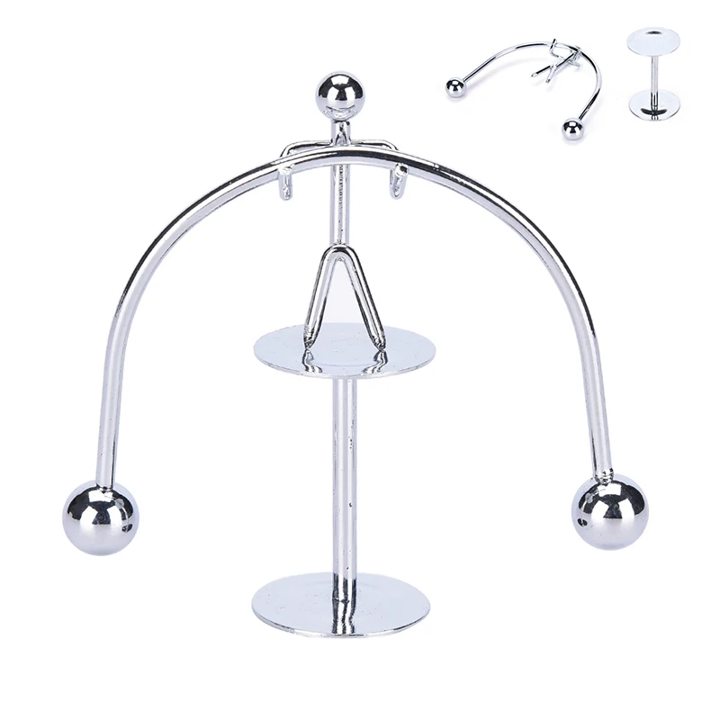 Kinetic Weightlifter Gadget Perpetual Motion Desk Art Toy Gift Office Decoration