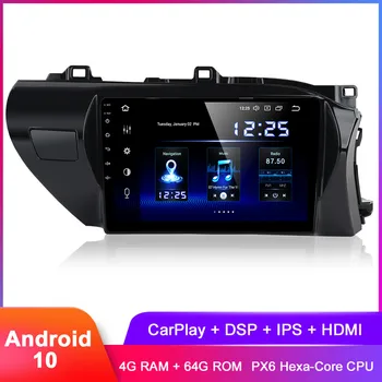 

Dasaita 10.2" IPS Android 10 Car GPS Stereo For Hilux 2016 2017 2018 Carplay Radio WiFi BT 5.0 DSP Audio Video Headunit No DVD