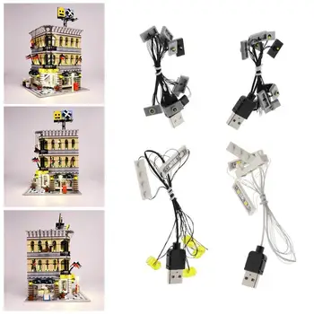 

LED Light Kit For LEGO 10211 Grand Emporium DIY Luminous Assembled Building Blocks Light Kit Toy ABS Building Block Supplies