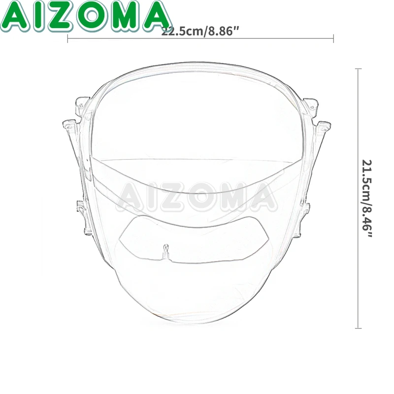 scooter de farol tampa de vidro frontal head light lâmpada para piaggio zip ac dt lc sp