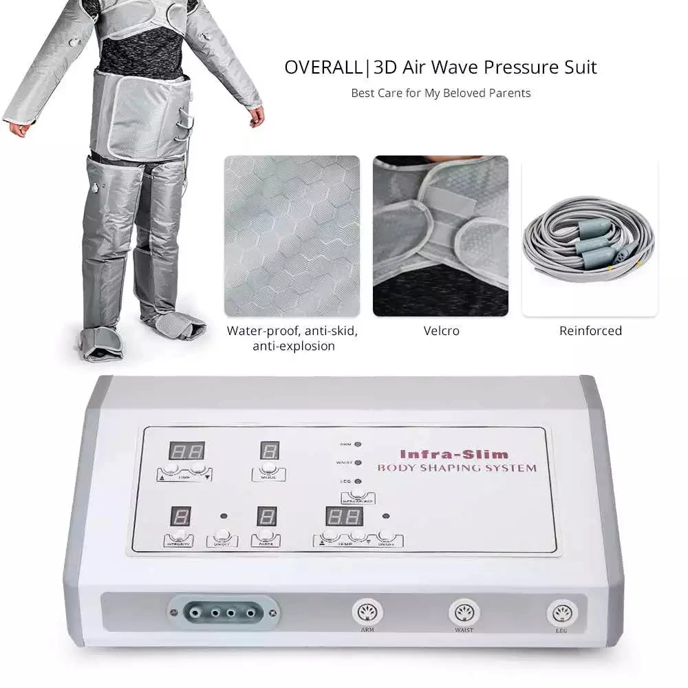Professional Air Pressure Heating Slimming Full Conjoined Negative Body Shaper Massage Device for Spa_voghion.com