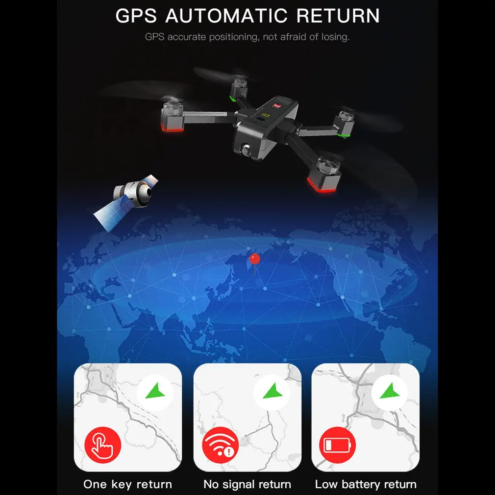 MJX Bugs 4W B4W 5G gps Дрон с wifi 2K HD камерой анти-встряхивание 1,6 км 25 минут время полета оптический поток RC Квадрокоптер Дрон VS F11