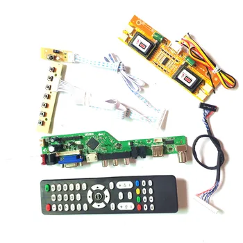 

For M170EN06 V1 V2 LVDS 4CCFL 30Pin LCD panel monitor keyboard+Remote+Inverter T.V53 drive card board HDMI VGA USB AV RF DIY kit