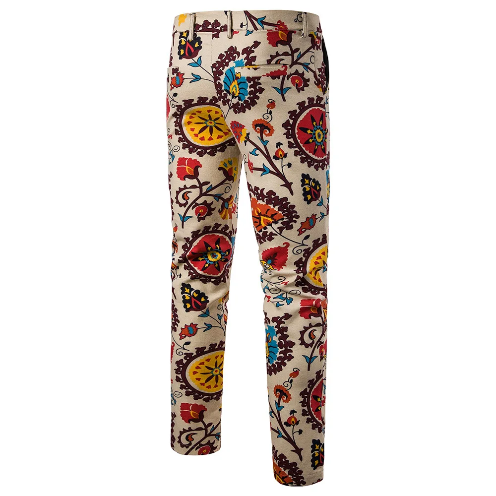 

2019 Autumn And Winter New Style Men Ethnic-Style Large Size Straight-Cut Suit Pants K6