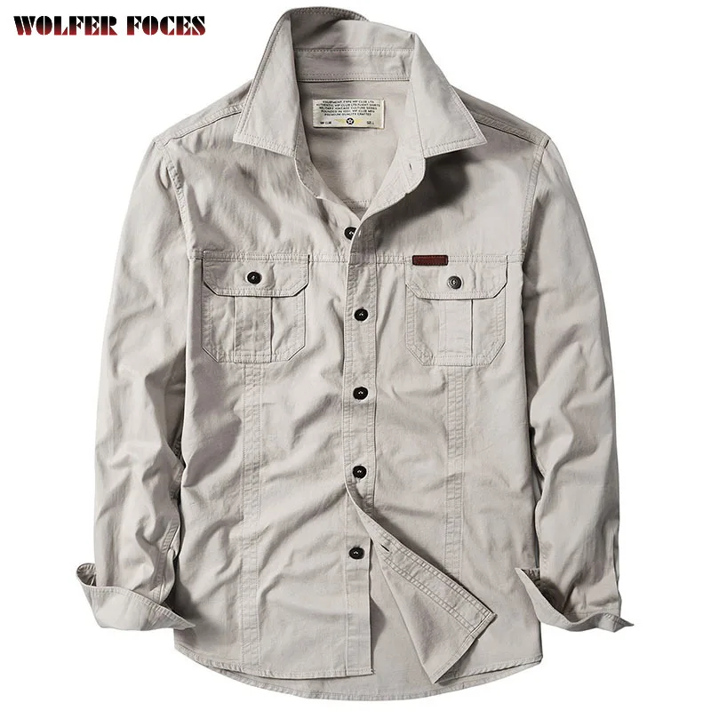 Shirts For Men men casual shirts Oversized Men's Clothing Long Sleeve Casual Cotton Shirt Spring Oxford Male Jackets Cardigan Fashion Blouse Coat