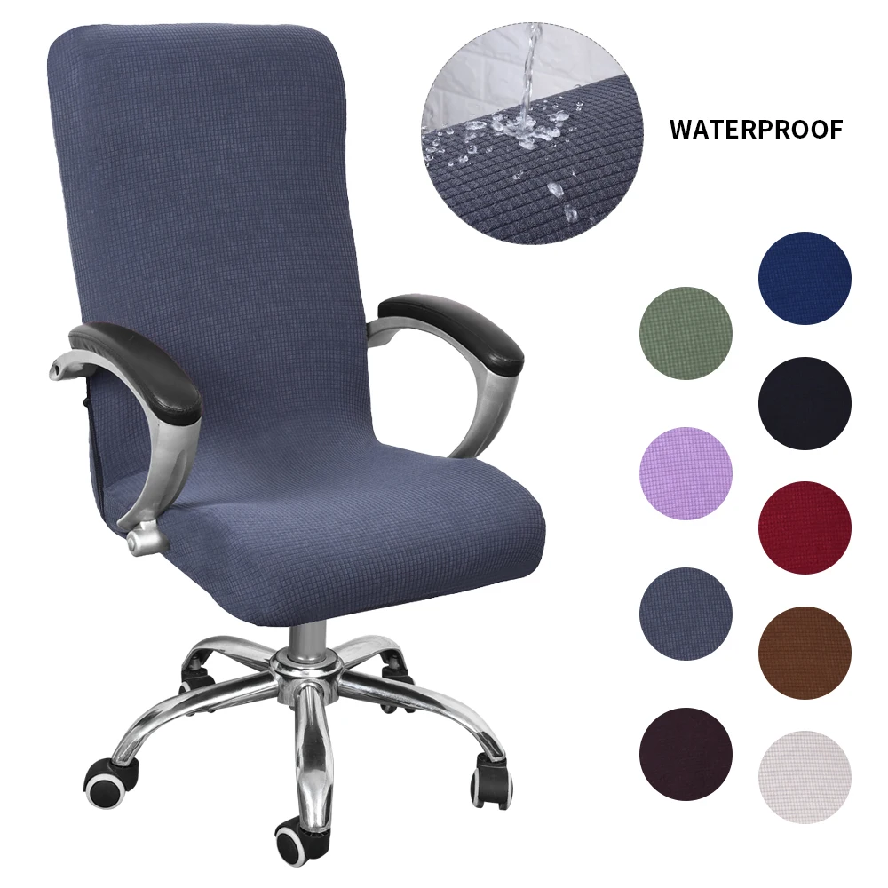 Anti-dirty Rotating Stretch Office Computer Desk Seat Chair Cover Waterproof Elastic Covers Removable Slipcovers S/M/L | Дом и сад