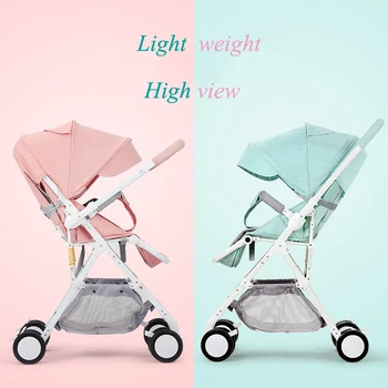 

Baby stroller ultra light portable easy folding high view infant trolley stroller umbrella car two way puch baby girl boy pram