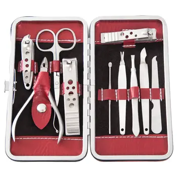 

Nail clippers Stainless Steel Nail Clippers Scissors Suit Set Kits Manicure Stainless steel black Nail Clippers Scissors