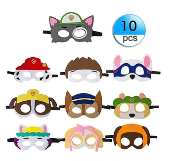 

10pcs Paw Patrol Party Masks Kids Party Cosplay Felt with Rope Party Favors Mask Boys Girls Birthday Supplies children toy doll