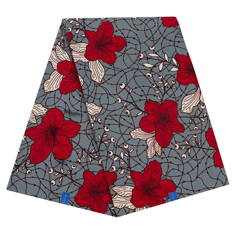 cotton Ankara African prints batik fabric real dutch wax high quality Africa sewing material for woman party dress 6 yards