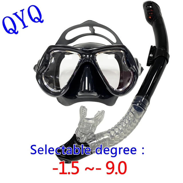 Snorkling Setsprescription Snorkeling Mask With Resin Lens - Universal Fit  For Scuba Diving