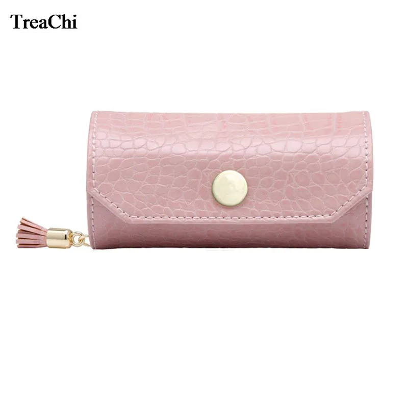 Small Travel Jewelry Case - 3 Piece Portable Leather Organizer For Rings, Earrings & Necklaces