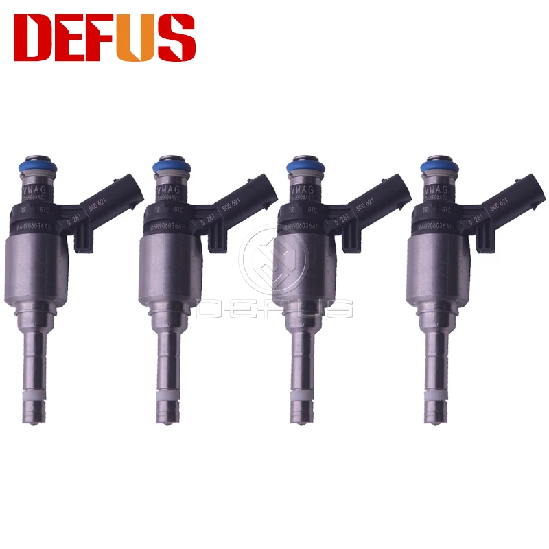 Топливный инжектор GDI DEFUS 4 шт. форсунка OEM 06H906036AB для 1.8L 2.0L Au di A3 A4 TT V W Passat Jet ta CC