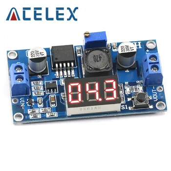 

LM2596 BUCK 3A DC-DC Voltage Adjustable Step-Down Power Module + Blue LED Voltmeter