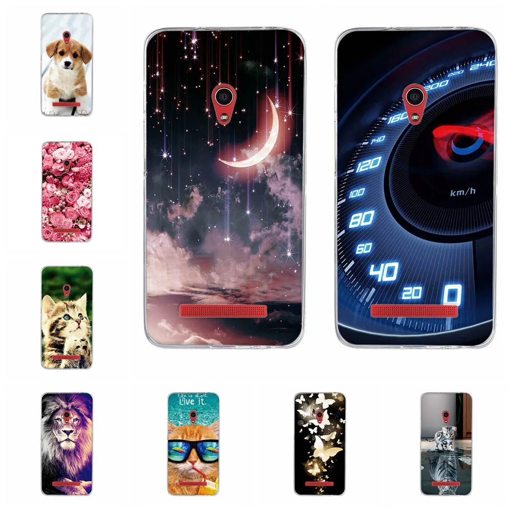 Чехол для Asus ZenFone 5 A500CG A501CG A500KL бампер 0 дюйма мягкий чехол из ТПУ чехлы телефонов |