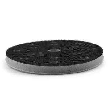 

1pc 6inch/150mm 15 Holes Sponge Interface Pad Pneumatic Hook Loop Sanding Parts