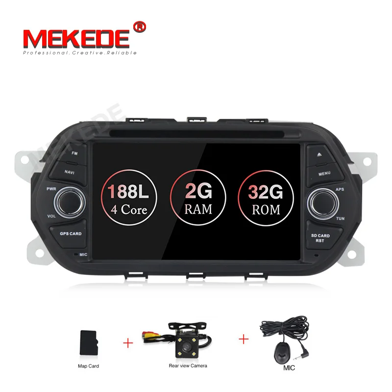 MEKEDE HD 1024x600 1din Android 8,1 автомобиля стереонаушники DVD для Fiat Tipo Egea автоматическое радио GPS навигации - Цвет: 32G DVD CAMERA