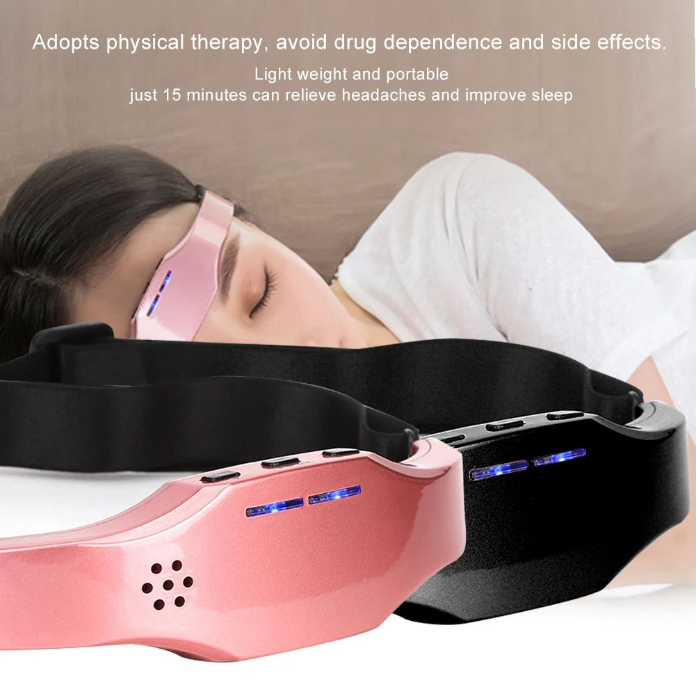 Беспроводной интеллектуальный мигрень сброс давления сна бессонница головы Терапия массажное устройство для сна расслабляющий массажер инструменты для красоты