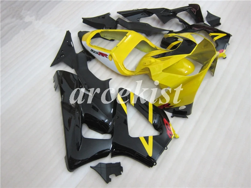 ABS мотоцикл обтекатели комплект для HONDA CBR 929RR 929 2000 2001 CBR929RR 00 01 CBR 900RR Обтекатели набор на заказ желтый черный