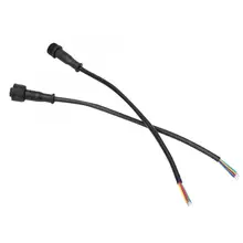 Мощность кабель 10 пар в комплекте; Мощность Соединительный кабель черного цвета 4 Pin Водонепроницаемый разъем для Светодиодный IP16 кабель corriente