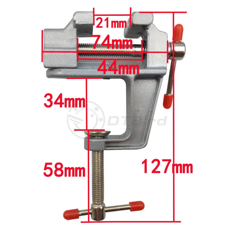NEW Arrival 3.5" Aluminum Miniature Small Jewelers Hobby Clamp On Table Bench Vise Mini Tool Vice Muliti-Funcational