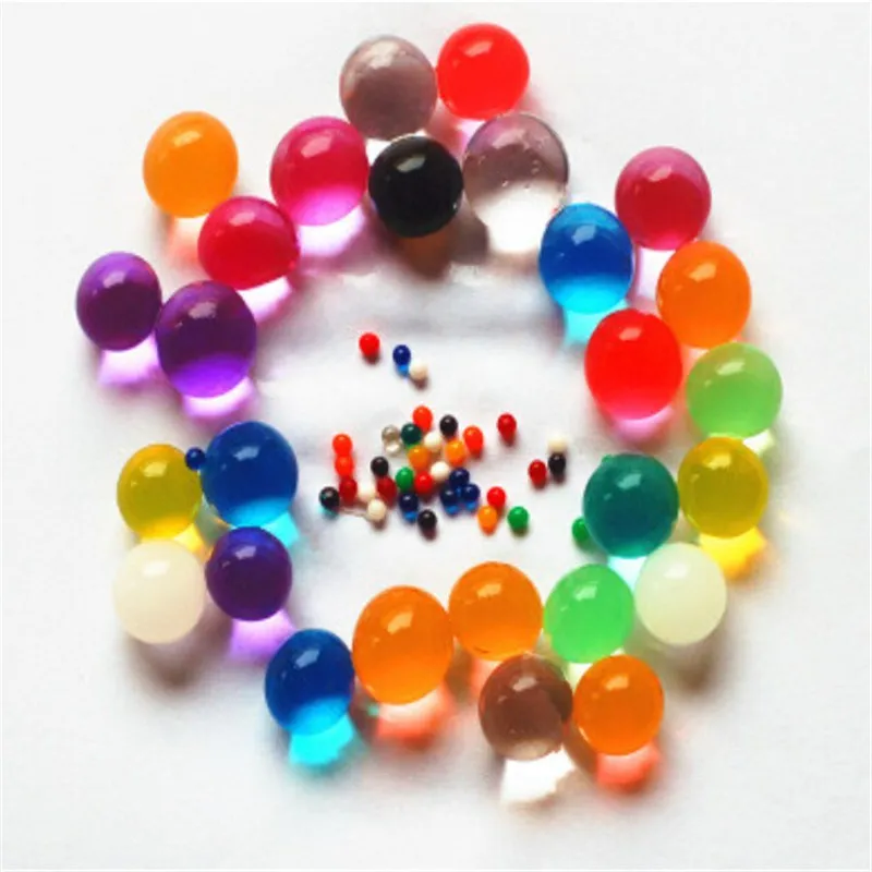 

Colorful Crystal shell Crystal Soil Gel Polymer Water Beads Flower/Wedding/Decoration Growing Water Balls Big Home Decor